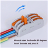 Lever Wire Quick Cable Connector Push-in Conductor Terminal Block